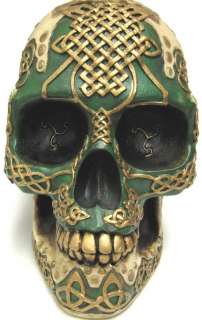 this awesome celtic knotwork human skull money bank is a great 