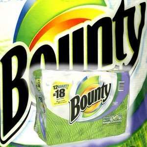 Bounty giant roll modern print paper towels, 25% thicker quilts   78 