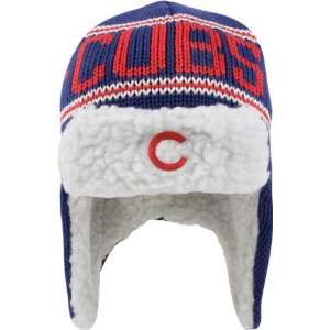    Mens Chicago Cubs Yeti Earflap Knit Beanie: Sports & Outdoors