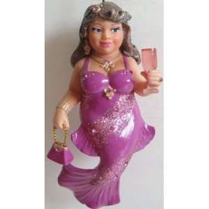  Back Mermaid Dress. Miss Champagne has Long Brown Hair & Dark Eyes 