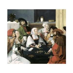  Lucas Van Leyden   Card Players Giclee Canvas