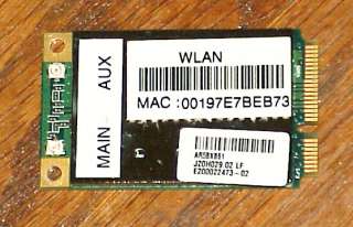WIRELESS CARD FOR TOSHIBA Satellite A135 S4527  