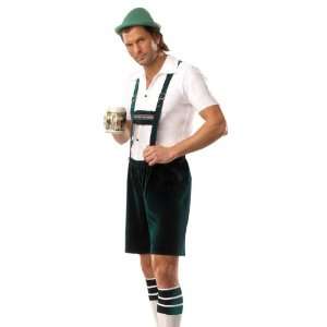 Lets Party By Coquette Beer Guy Adult Costume / Green   Size Small 