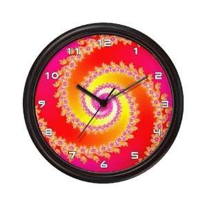  Fractal Spiral Clock Fractals Wall Clock by  