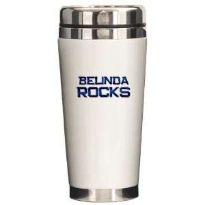 belinda rocks Name Ceramic Travel Mug by   