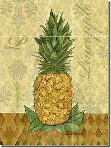 Mullen Pineapple Fruit Ceramic Tile Mural Backsplash  