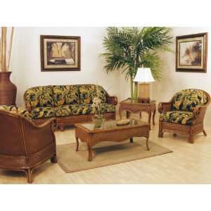  Reef Rattan and Wicker Sofa and Loveseat Set by Hospitality Rattan 