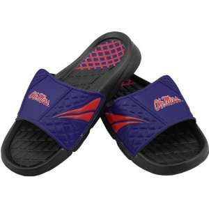    Mississippi Rebels Royal Blue Velcro Sandals: Sports & Outdoors