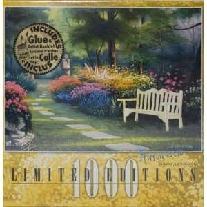   1000 Piece Puzzle   Edigio Antonaccio, Garden Bench Toys & Games
