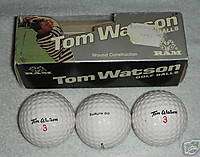 SLEEVE Signature TOM WATSON Vintage 3 Golf Balls  