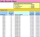 Track  Sales Excel Spreadsheet Business Accounting  