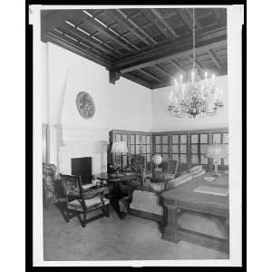  Reich Chancellery,Berlin,Germany,Library fireplace,1940 