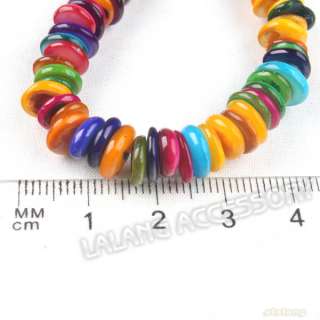 1x Colorful Slice Cute Nature Stone Charm Beads 110865  