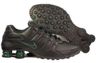 New Mens Nike Shox NZ Black/Gorge Green Running Tennis Sneaker R4 
