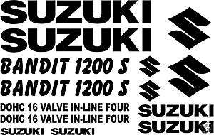 Suzuki Bandit 1200 S decal kit 01 00 99 98 97 96 95 94  