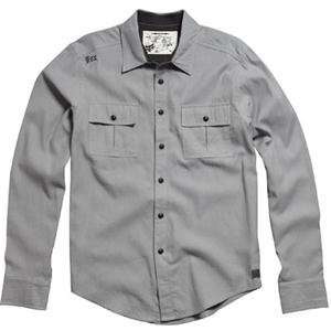   Racing Go Getter Long Sleeve Flannel Shirt   X Large/Grey: Automotive