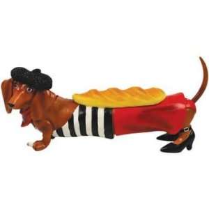  Hot Diggity Dog Parisian Wiener Figurine