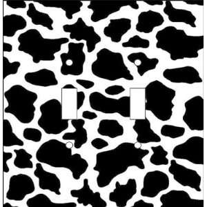   Cow Print Double Toggle Light Switch Cover Plate: Everything Else