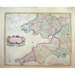   : Colour Map Southern England LandS End Wales Devon: Home & Kitchen