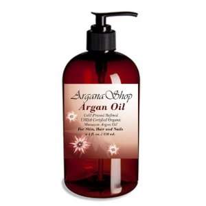 100% Pure Argan Oil Refined Cold Pressed USDA Certified Organic, 4 fl 