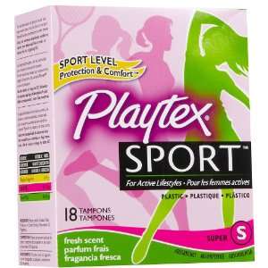  Playtex Sport Scented Super Tampons 18 ct Health 