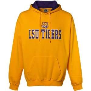  LSU Tigers Gold Classic Twill Hoody Sweatshirt  (XX Large 