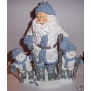  Snow Buddies   Santa and 2 Buddies Skiing   Retired New 