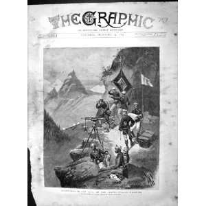   1892 Franco Italian Alps Telegraph Signal Italian Army