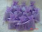 LAVENDER 40 Bath Salt Salts Organza Bags Shower Favors