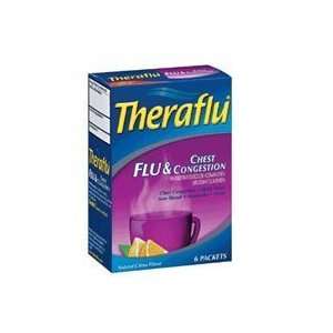 THERAFLU FLU & CHEST CONGESTION CITRUS FLAVOR 6 PACKETS (24 Case)