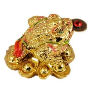 Feng Shui Mini Three Legged Wealth Frog (Money Frog or Money Toad) on 