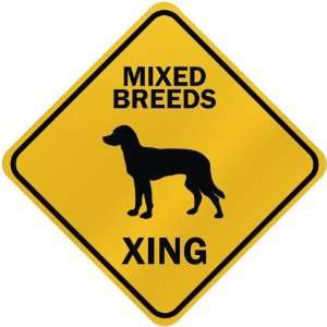    ONLY  MIXED BREEDS XING  CROSSING SIGN DOG: Home Improvement