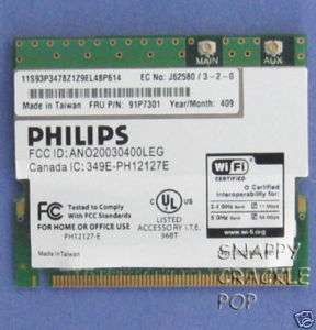 IBM Thinkpad X40 R50 R51 Mini PCI Wireless Card 91P7301  