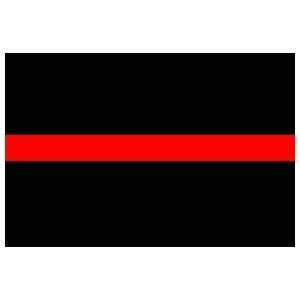  Thin Red Line Reflective 3x5 Rectangle Decal: Everything 