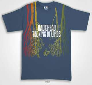 RADIOHEAD The king of limbs t shirts in Dolfin Blue  
