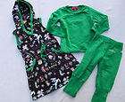 MIm Pi THE Animal Jumper Dress Green Shirt Leggings Girls Set 110 5 5y 