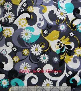 Michael Miller Doodle Dandy Charcoal Fabric by yard  