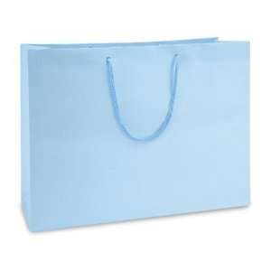 16 x 6 x 12 Vogue Light Blue Matte Laminate Bags Health 