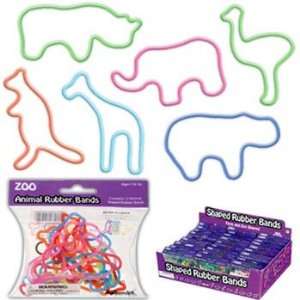  Zoo Shaped Rubber Band   Toysmith: Toys & Games