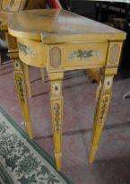 English Regency Neo Classical Painted Console Table  