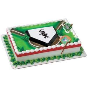  Chicago White Sox Home Plate Cake Topper (Single): Kitchen 