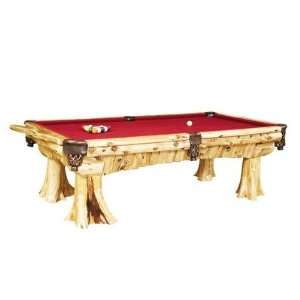   : Fireside Lodge 16750 Traditional Cedar Log Pool Table: Toys & Games