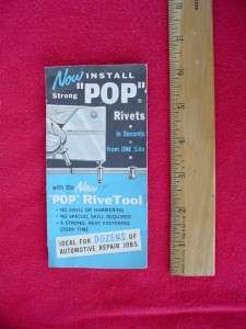 VINTAGE USM UNITED SHOE MACHINERY POP RIVET TOOL Pprwrk  