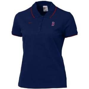  Nike Boston Red Sox Royal Blue Ladies Dinger Polo: Sports 