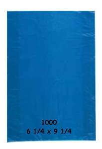 1000 BLUE 6 X 9 PLASTIC RETAIL SHOPPING GIFT CARD BAGS  