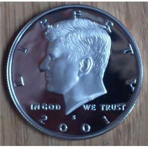  2001 Silver Proof Kennedy Half Dollar 