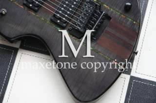   Mint TransBK 7 string Flamed MockingBird electric guitar #850  