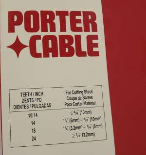   Porter Cable Metal Cutting Porta Band Blades 45279 5 ( 5 Pack )  