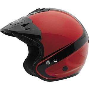  KBC Tour Com Stripe Helmet   Large/Red/Black Automotive