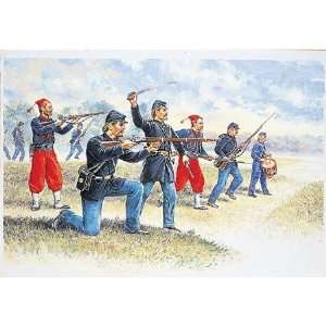   American Civil War Union Infantry Figures 1 32 Italeri: Toys & Games